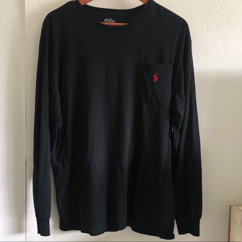 Polo Ralph Lauren Men’s Long-sleeve Black T-shirt